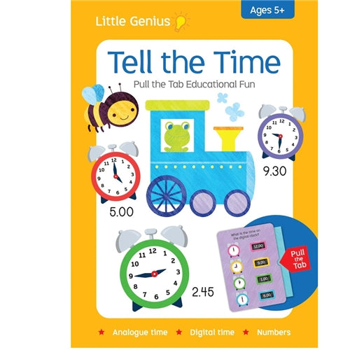 Little Genius - Pull The Tab Flash Cards - Tell the Time