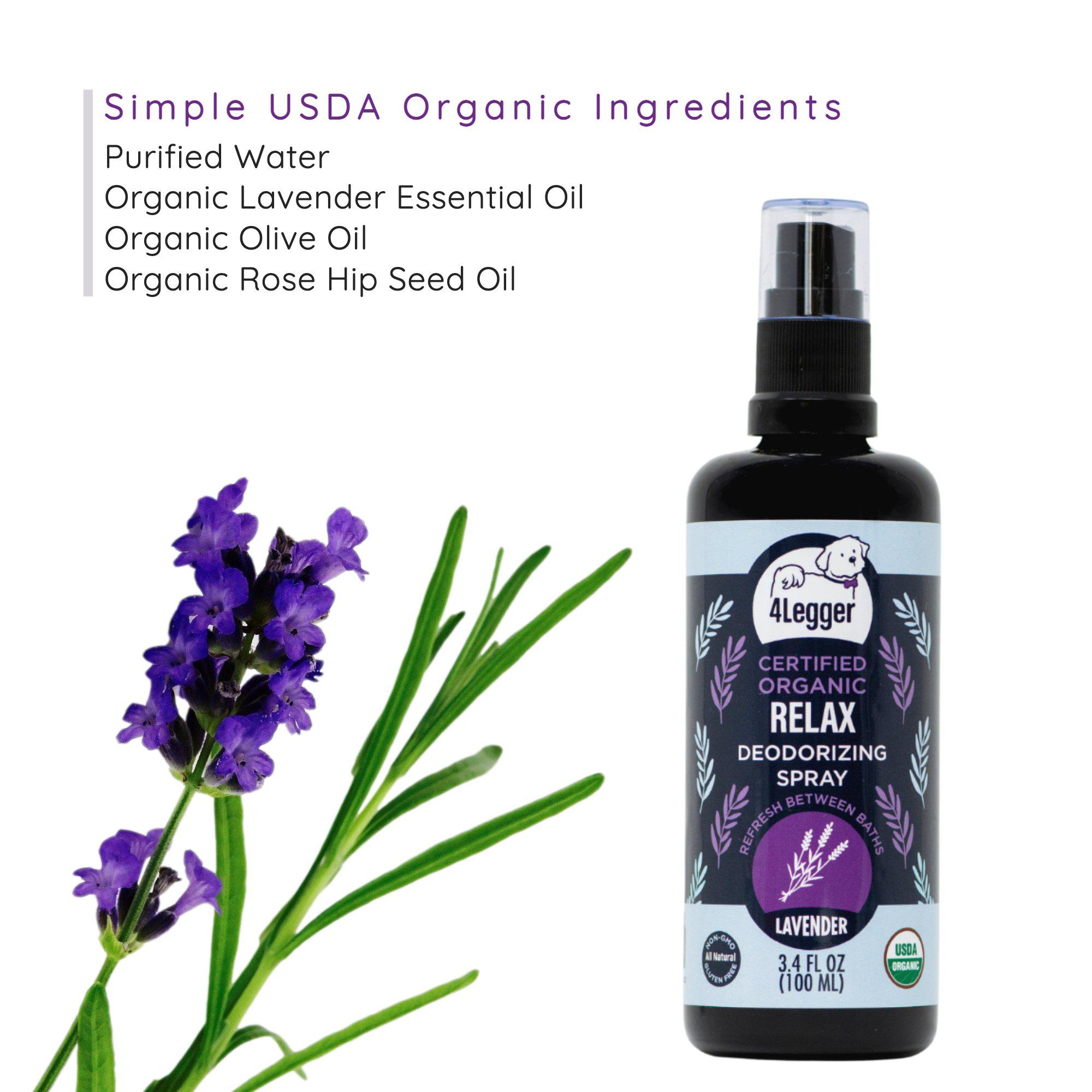 Relax Lavender Deodorizing Spray (USDA Certified Organic)
