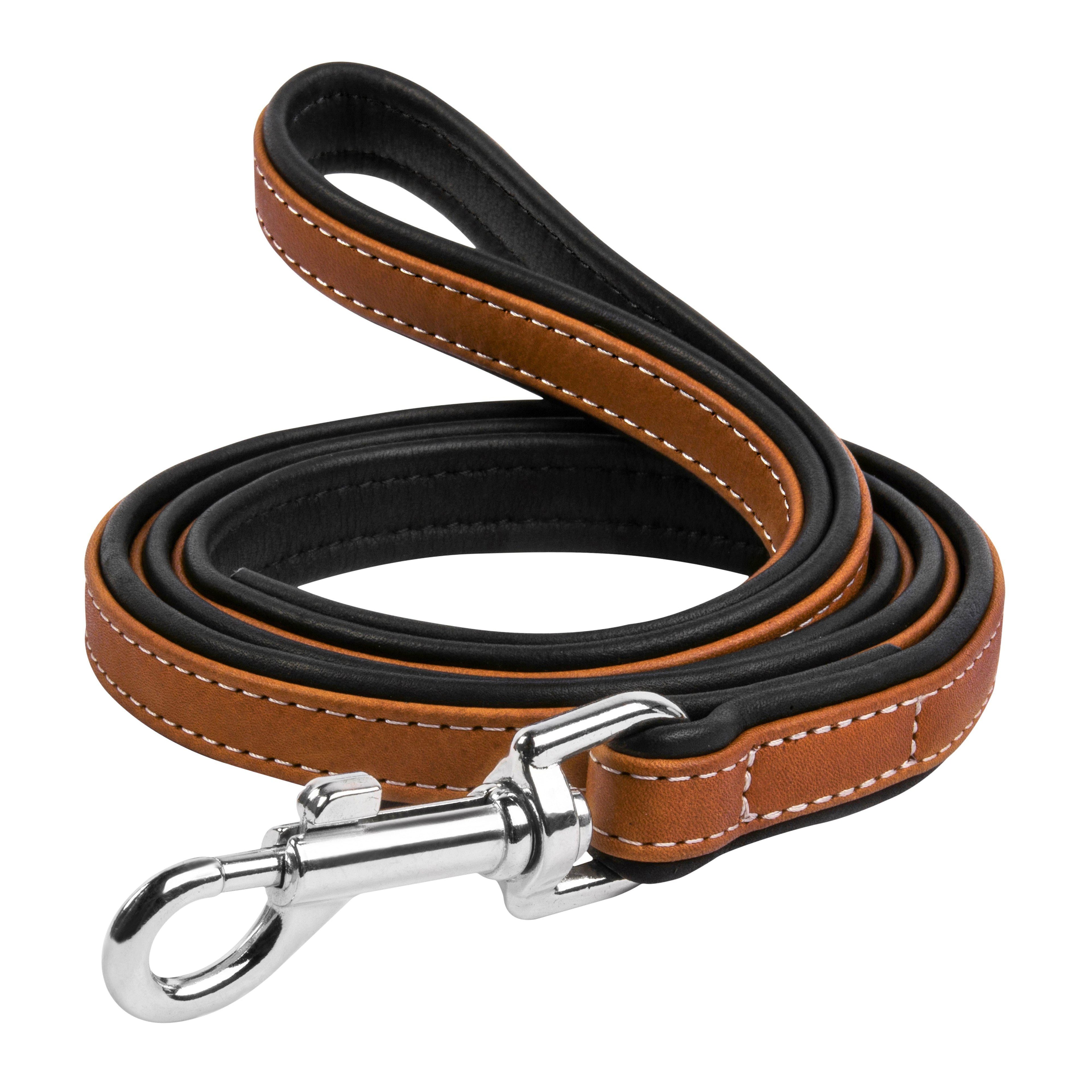 Leather Dog Leash - Brown