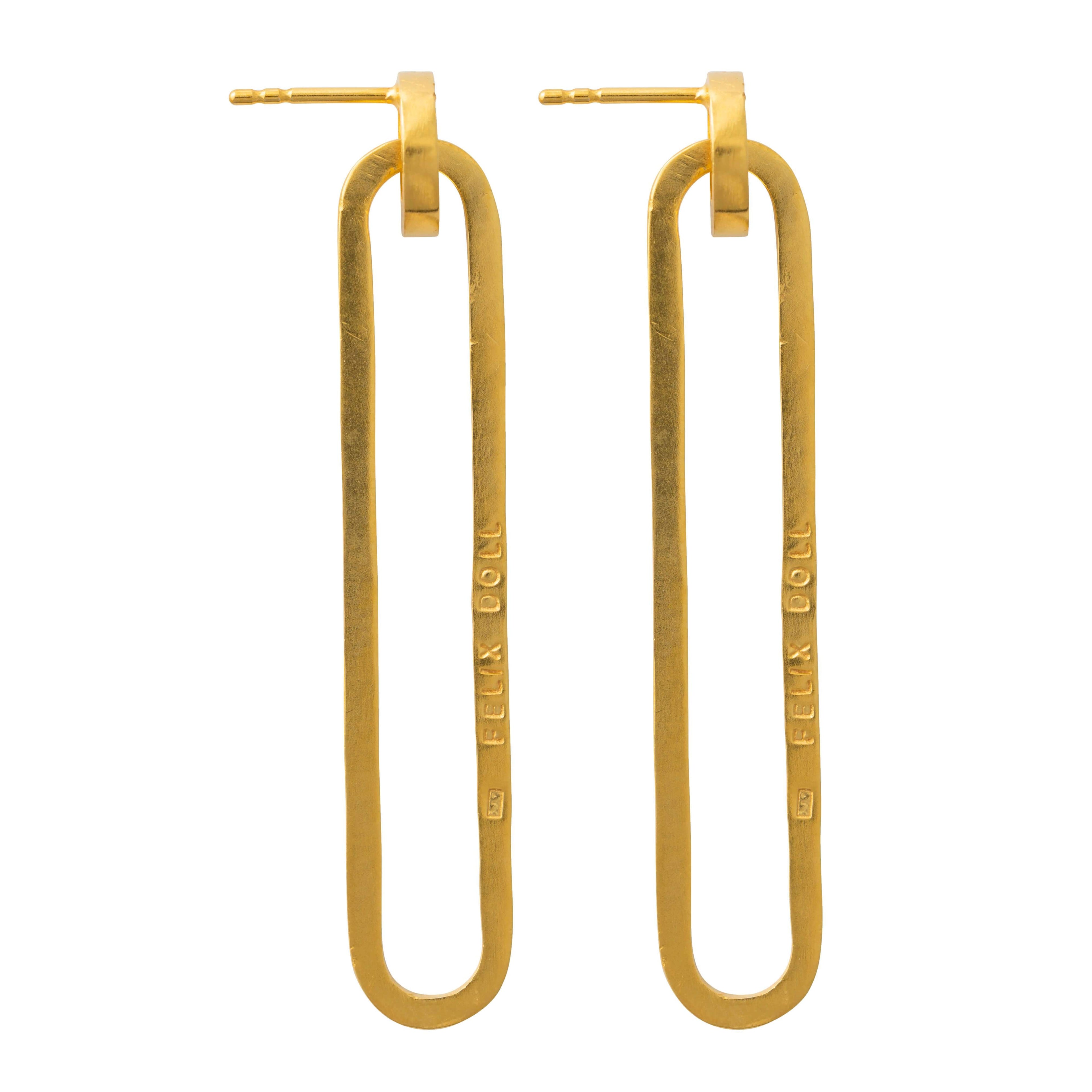 E 640 - Long Round Earrings