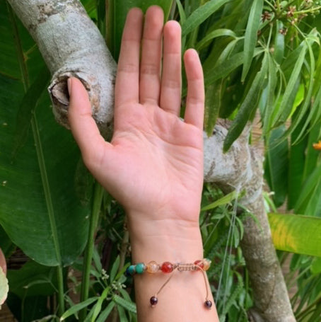 Seven Chakra Mixed Stones String Bracelet