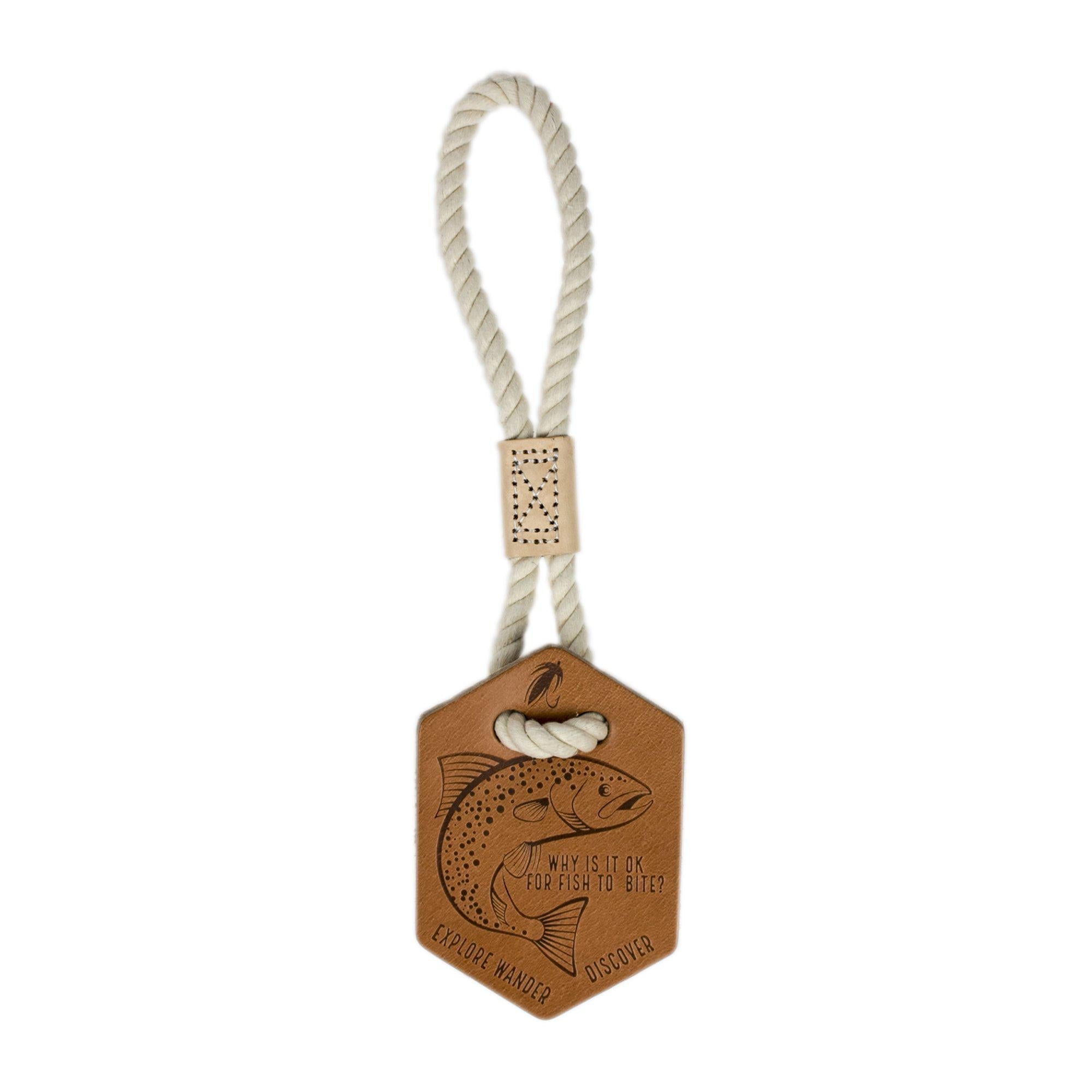 Top Grain Leather Tug Toy - 13 Go Fish