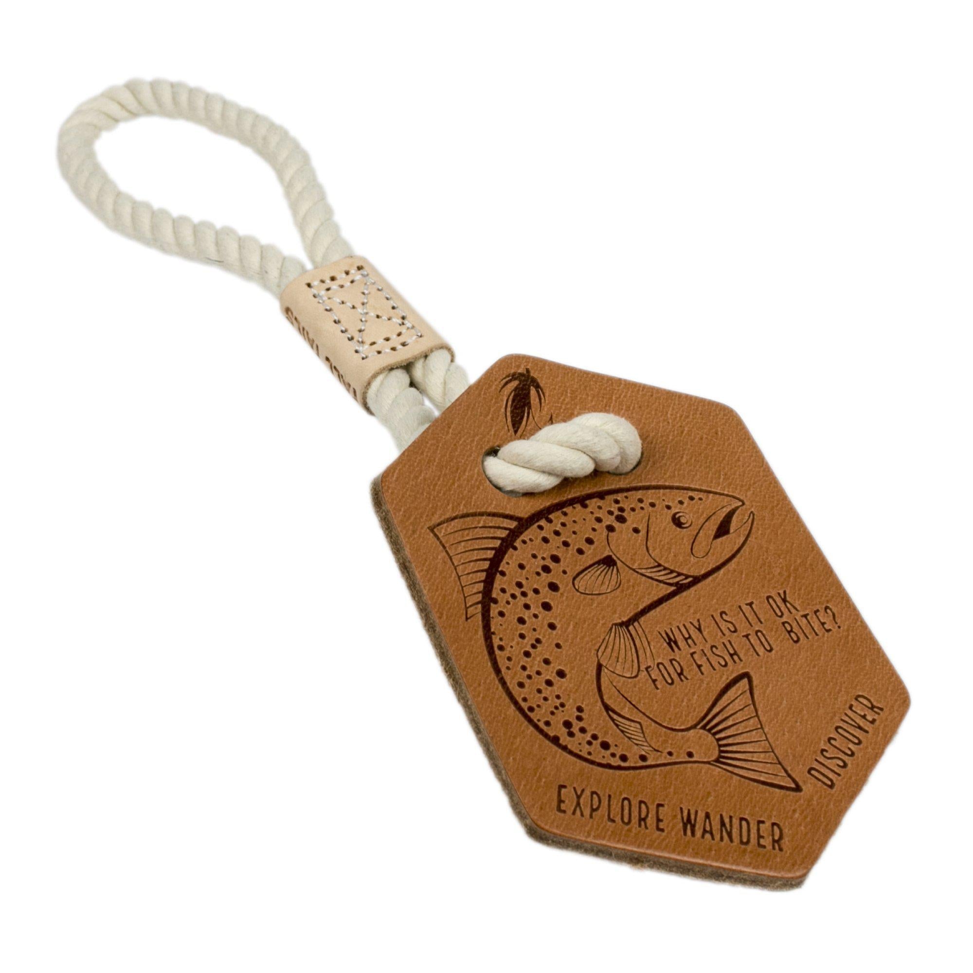 Top Grain Leather Tug Toy - 13 Go Fish